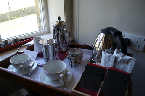 Devonshire Fell guest room tea tray
